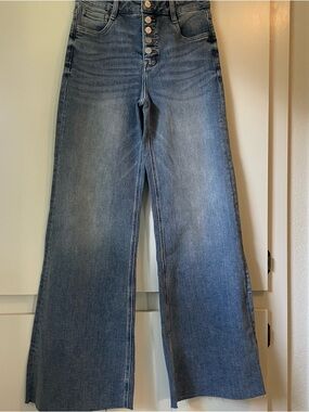 MoCo Wide Leg Button-Fly Women's Jeans, Size 9/29